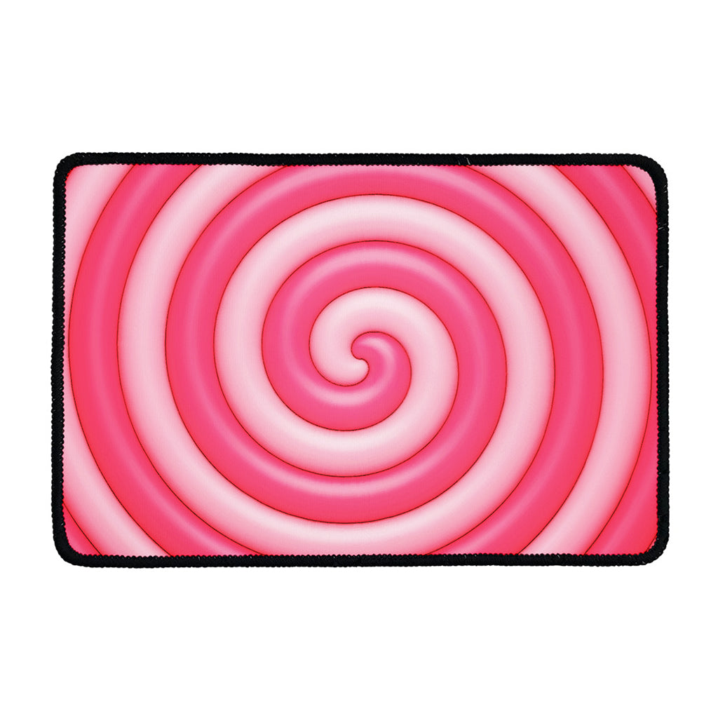 Pink Swirl Lollipop Print Kitchen Mat