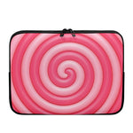 Pink Swirl Lollipop Print Laptop Sleeve