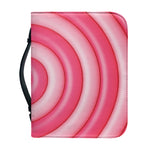 Pink Swirl Lollipop Print Leather Bible Cover