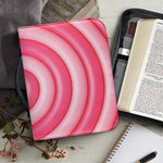 Pink Swirl Lollipop Print Leather Bible Cover