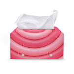 Pink Swirl Lollipop Print Leather Tissue Box Cover