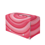 Pink Swirl Lollipop Print Leather Tissue Box Cover