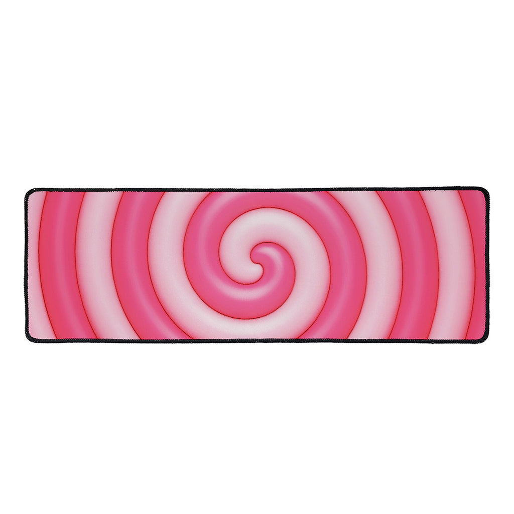 Pink Swirl Lollipop Print Long Kitchen Mat