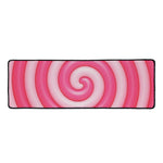 Pink Swirl Lollipop Print Long Kitchen Mat
