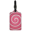 Pink Swirl Lollipop Print Luggage Tag