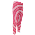 Pink Swirl Lollipop Print Men's Compression Pants