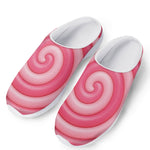 Pink Swirl Lollipop Print Mesh Casual Shoes
