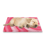 Pink Swirl Lollipop Print Pet Cooling Mat Cover