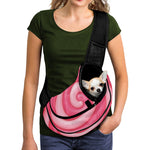 Pink Swirl Lollipop Print Pet Sling Carrier