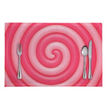 Pink Swirl Lollipop Print Placemat