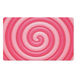 Pink Swirl Lollipop Print Polyester Doormat