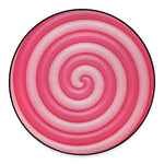 Pink Swirl Lollipop Print Round Floor Mat