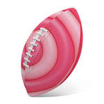 Pink Swirl Lollipop Print Rugby Ball