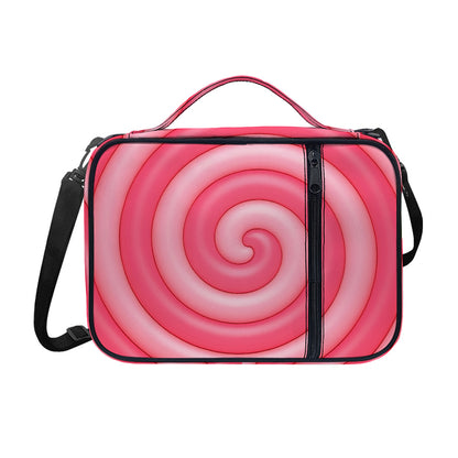Pink Swirl Lollipop Print Shoulder Strap Bible Bag