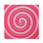 Pink Swirl Lollipop Print Silk Bandana