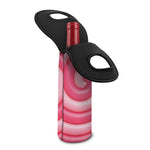 Pink Swirl Lollipop Print Single Neoprene Wine Tote