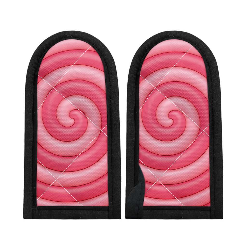 Pink Swirl Lollipop Print Skillet Handle Cover