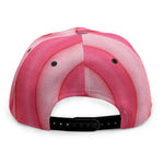 Pink Swirl Lollipop Print Snapback Cap