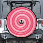 Pink Swirl Lollipop Print Tire Cover With Camera Hole