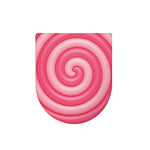Pink Swirl Lollipop Print Toilet Lid Cover