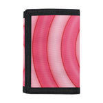 Pink Swirl Lollipop Print Trifold Wallet