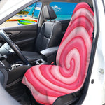 Pink Swirl Lollipop Print Waterproof Car Seat Cover