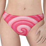 Pink Swirl Lollipop Print Women's Thong
