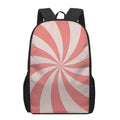 Pink Swirl Print 17 Inch Backpack
