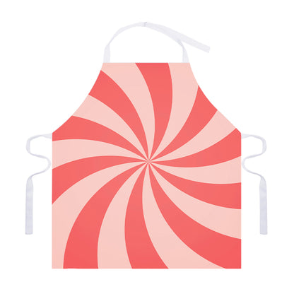 Pink Swirl Print Adjustable Apron