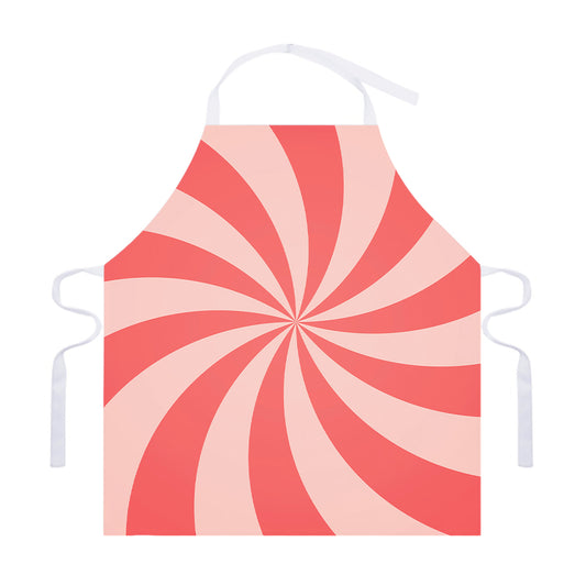 Pink Swirl Print Adjustable Apron