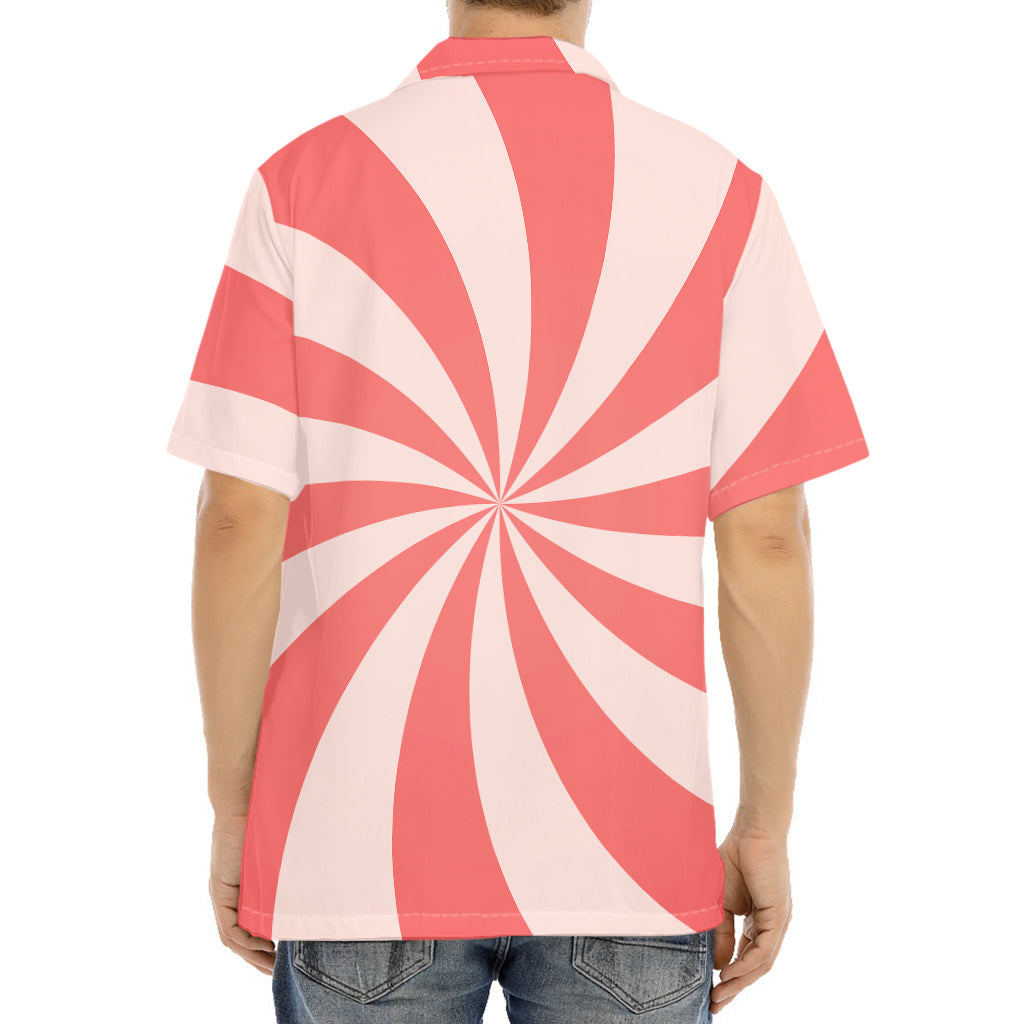 Pink Swirl Print Aloha Shirt