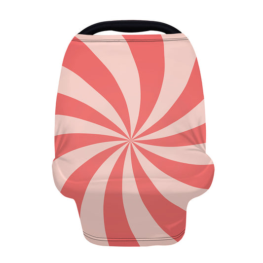 Pink Swirl Print Baby Seat Cover