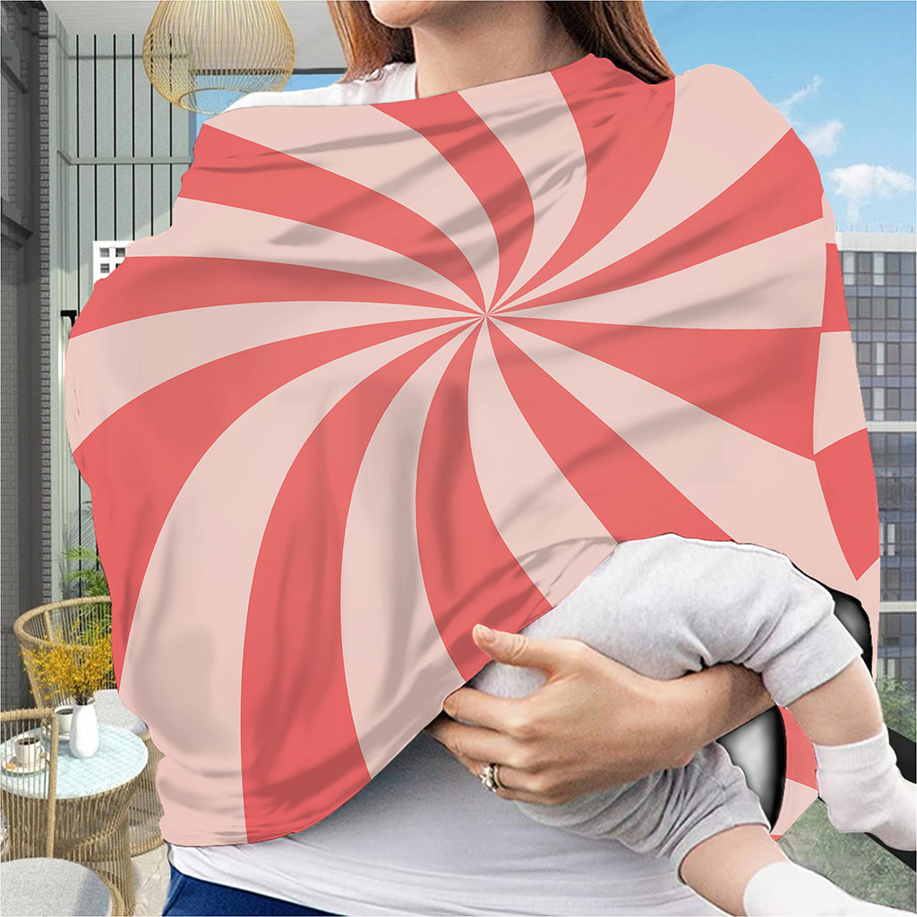 Pink Swirl Print Baby Seat Cover