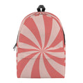 Pink Swirl Print School Backpack
