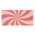 Pink Swirl Print Beach Towel