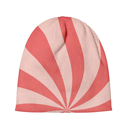 Pink Swirl Print Beanie