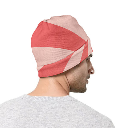 Pink Swirl Print Beanie