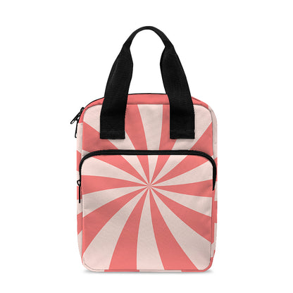 Pink Swirl Print Bible Tote Bag