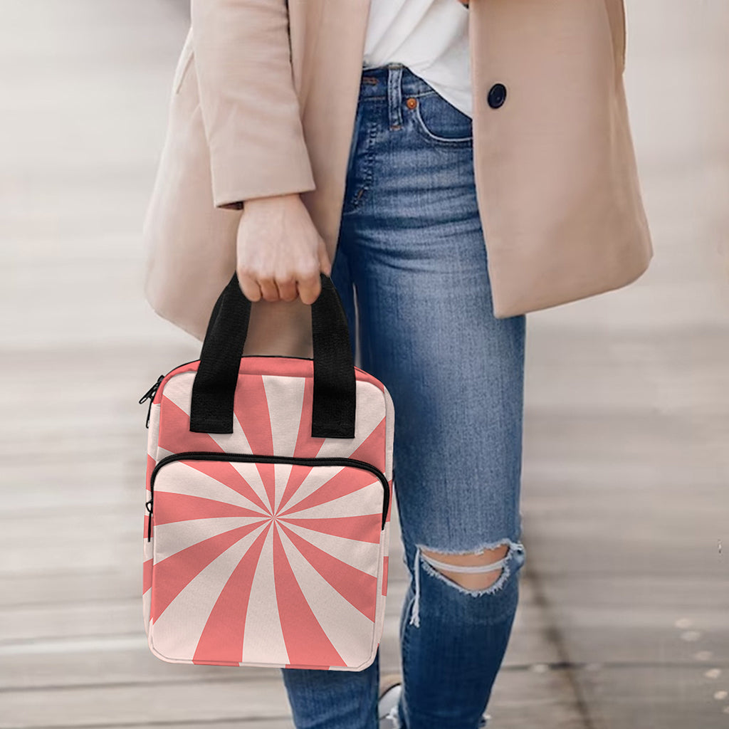Pink Swirl Print Bible Tote Bag
