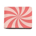 Pink Swirl Print Bifold Wallet
