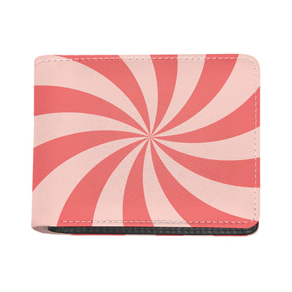 Pink Swirl Print Bifold Wallet
