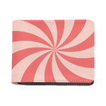 Pink Swirl Print Bifold Wallet