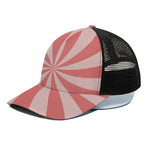 Pink Swirl Print Black Mesh Trucker Cap