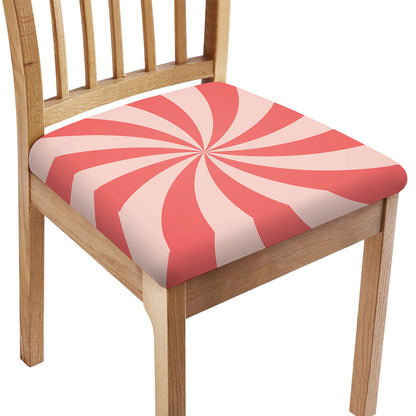 Pink Swirl Print Chair Cushion Cover