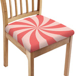 Pink Swirl Print Chair Cushion Cover