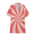 Pink Swirl Print Cotton Hawaiian Shirt