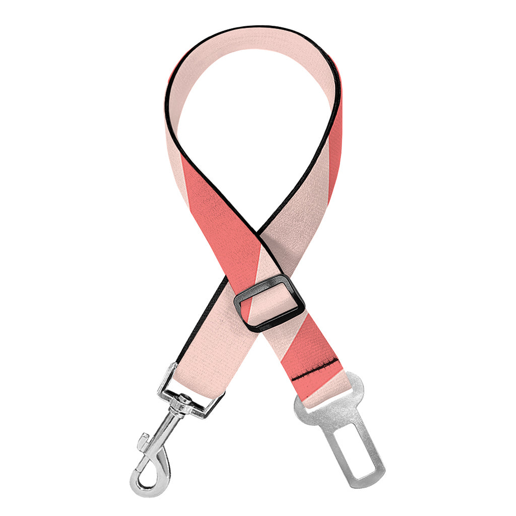Pink Swirl Print Dog Seat Belt