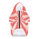 Pink Swirl Print Dog Zip Up Hoodie