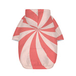 Pink Swirl Print Dog Zip Up Hoodie