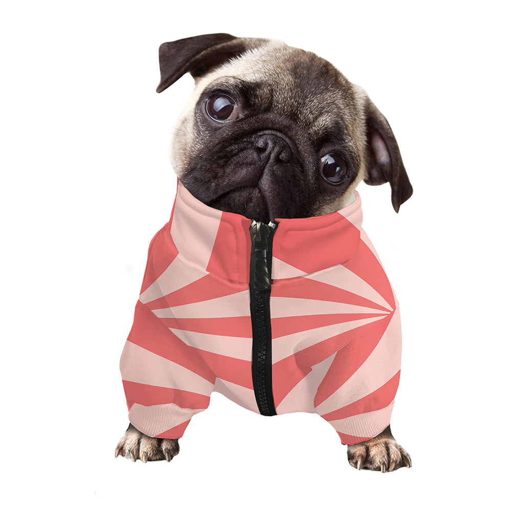 Pink Swirl Print Dog Zip Up Jacket